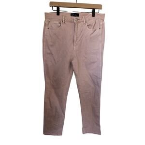 GAP High Rise Vintage Slim Jeans Soft Pink 10/30R Dusty Blush Straight Denim